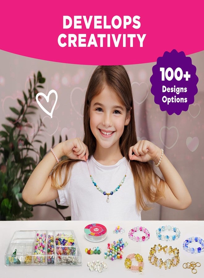 EINSTEIN BOX Jewellery Making Kit | Toys & Games for Girls 7-14 Years with Beads & Charms | DIY Art & Craft & Bracelet Kit | Gift for Girls Age 8-12 | - Image 5